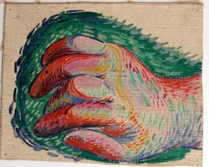 a painting of a hand by Picasso