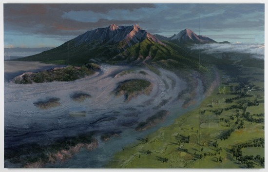 Stephen Hannock "Mt. Blanca with Ute Creek at Dawn"