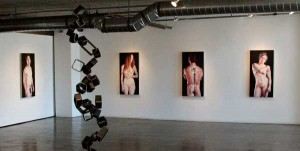 Marie M. Vlasic presents altered hyper-realistic nude portraits at Walker Fine Art in Denver