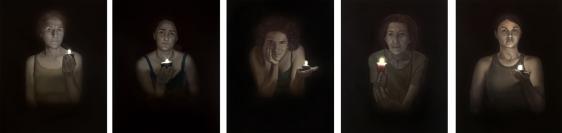 Aimee Garcia Marrero "Conspiracion" 2006. Oil on canvas.
