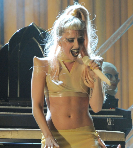 Lady Gaga at the 2011 Grammys