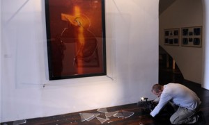 Piss Christ by Andres Serrano after attack