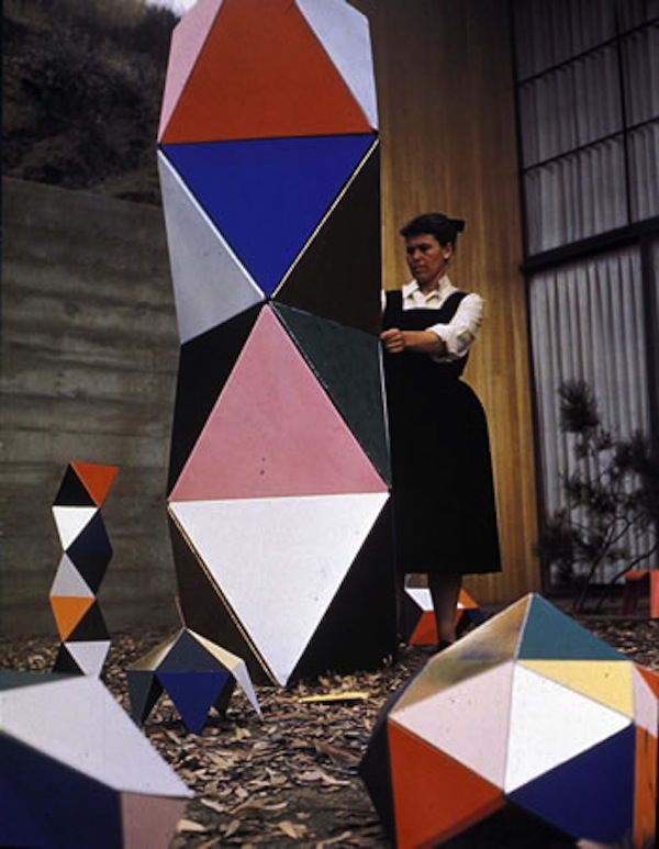 Ray Eames with toy, 1951