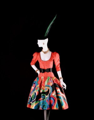 Yves Saint Laurent, short evening dress, tribute to Picasso, 1979
