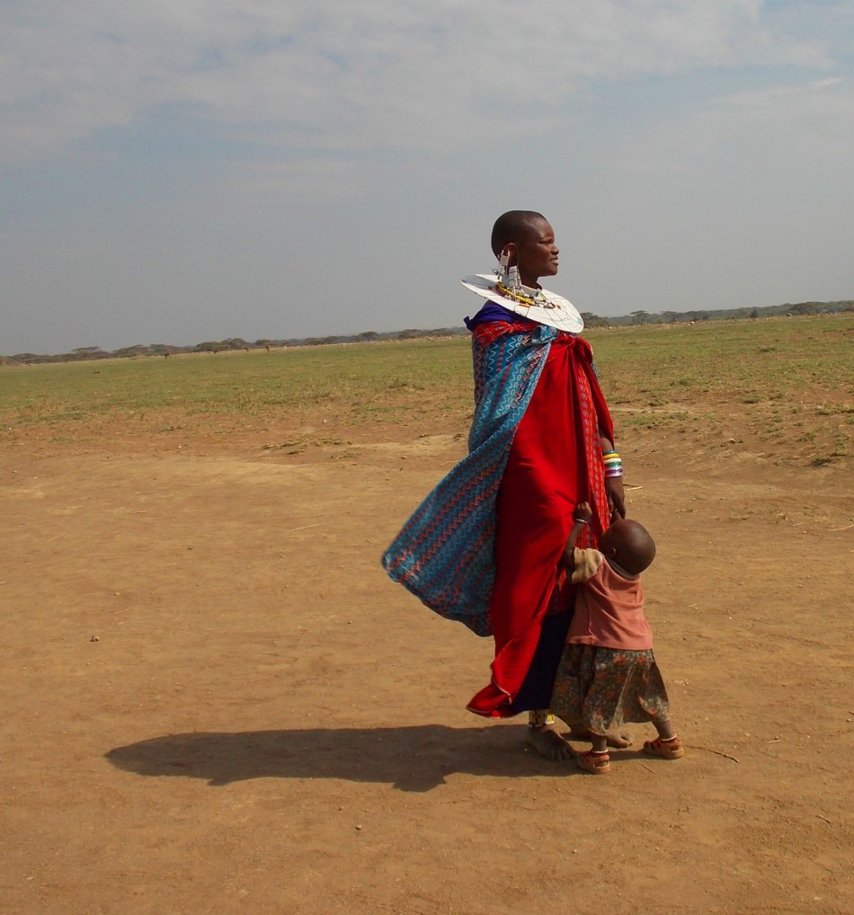 Maasai Woman and Child