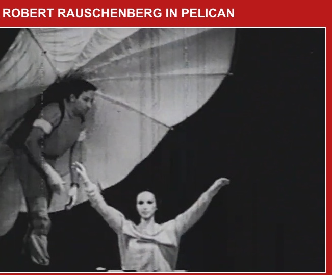 Robert Rauschenberg performing Pelican