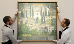 Gustav Klimt's "Church in Cassone (Landscape with Cypresses)"